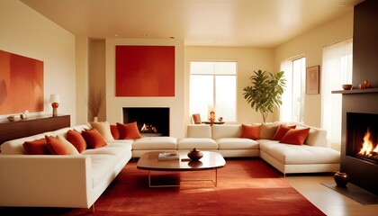 Photo interior modern design room 3d illustration