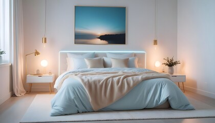 Photo interior modern design room 3d illustration