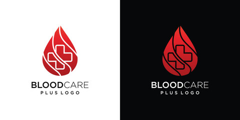 blood care logo vector template.blood care logo icon