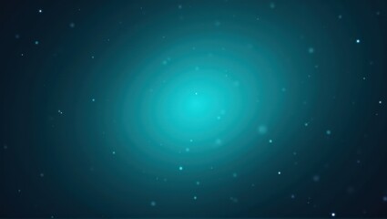 Fototapeta premium Abstract blue gradient background with bokeh lights, resembling night sky or deep sea ambiance. Generative, AI,