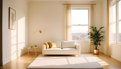 modern interior with furniture