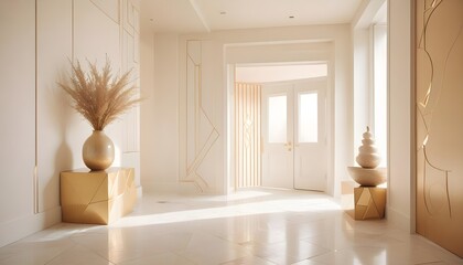 modern interior with furniture