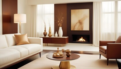 Photo interior modern design room 3d illustration