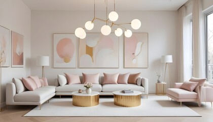 Photo interior modern design room 3d illustration