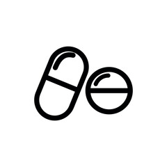 Medical pil, capsule icon design