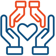 Obraz premium Compassion Icon