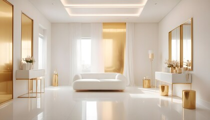Photo interior modern design room 3d illustration