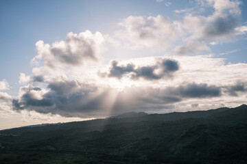 Obraz premium clouds over the mountains