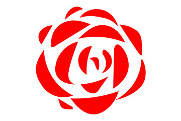 赤いバラのイラスト