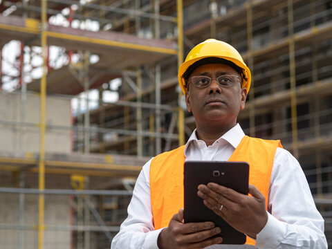 Indian engineer at work