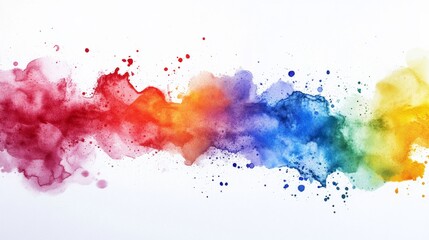 An abstract image of diverse watercolor splashes blending together to form a cohesive and vibrant pattern, Representing the creative and harmonious outcome of integrating varied perspectives