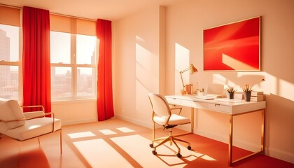 Photo interior modern design room 3d design