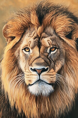 Fototapeta premium portrait of a lion