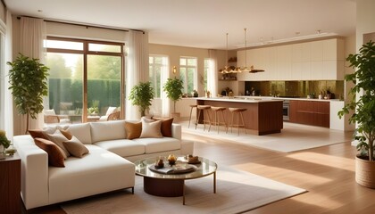 Photo interior modern design room 3d design