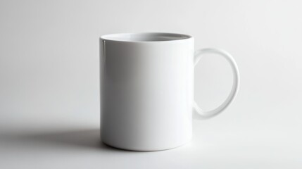 Obraz premium White Mug on a White Background