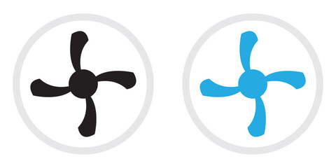 propeller icon set, propeller icon isolated on white background. vector illustration. © Rama