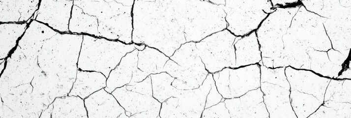 Fototapeta premium 設計および建設プロジェクト用のひび割れた白い表面テクスチャ