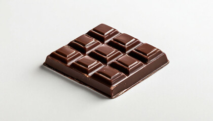 Chocolate Isolated Photo Close Up White Background