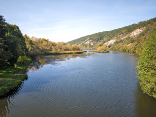 Fototapeta premium Autumn Landscape of Pancharevo lake, Bulgaria