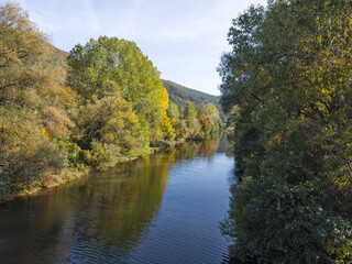 Fototapeta premium Autumn Landscape of Pancharevo lake, Bulgaria