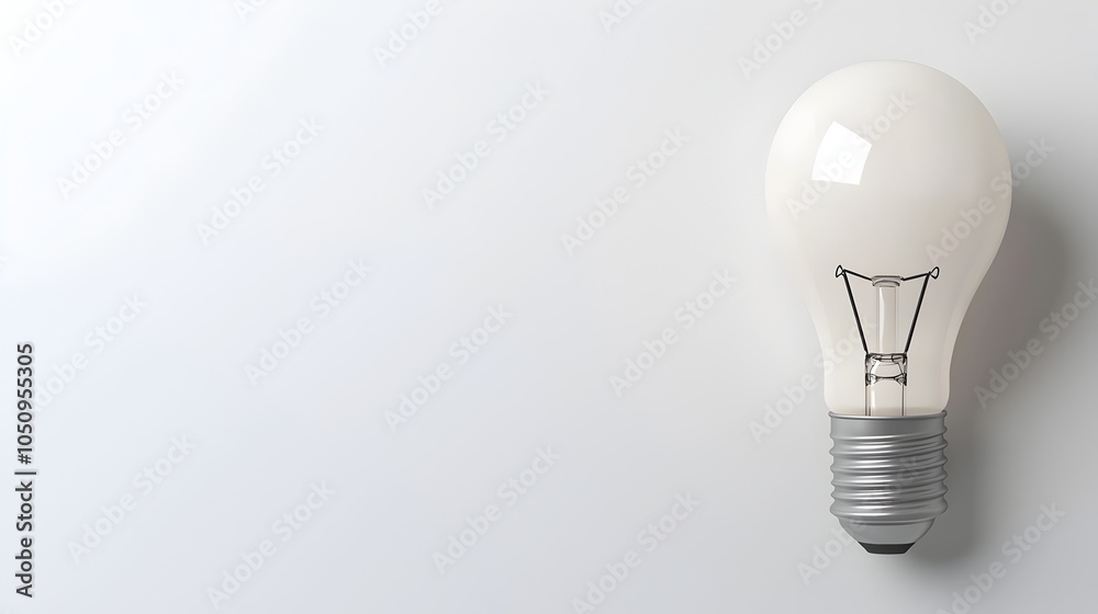 Aufkleber highly detailed and 3d rendering of a classic lightbulb model set against a clean white background p