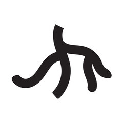 roots icon. Plant and tree root icon. vector illustration.