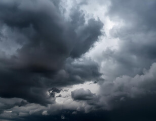 Fototapeta premium Close-Up of Dark Storm Clouds Gathering