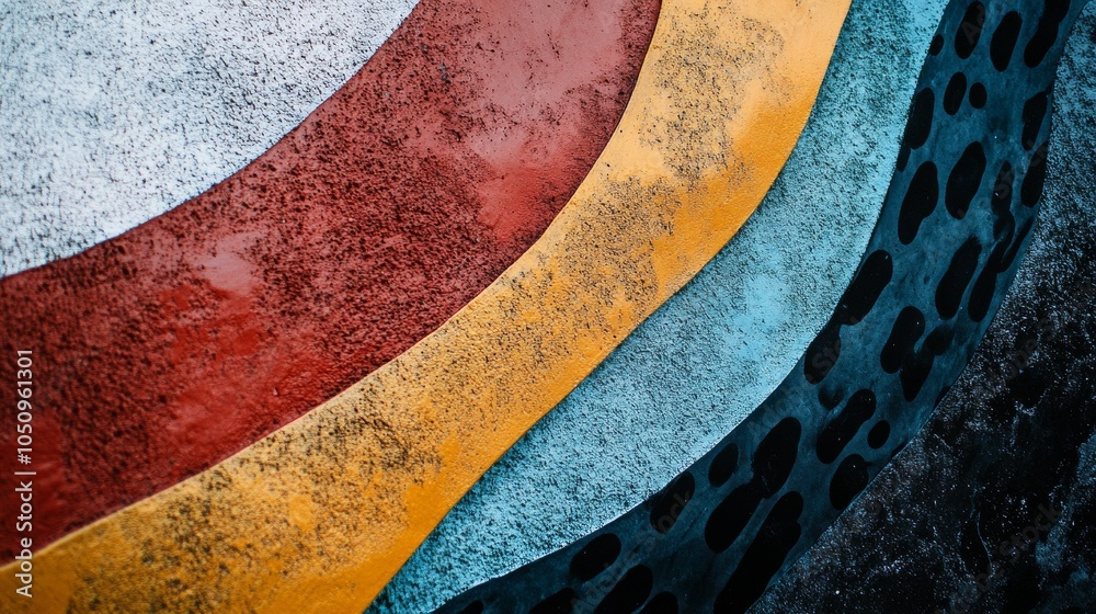 Poster Embracing differences with abstract patterns in contrasting tones, symbolizing acceptance and respect, photography style