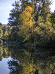 Autumn Landscape of Pancharevo lake,  Bulgaria