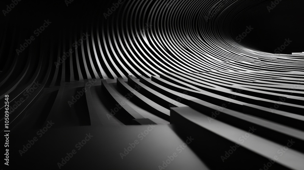 Poster Embracing equality with dynamic lines in contrasting tones, symbolizing progress towards inclusiveness, photography style