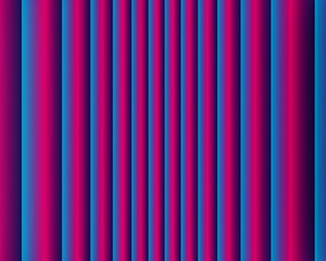 A repeating pattern of vertical stripes in shades of pink, blue, and purple creates a simple, geometric design.
