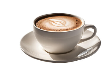 Fototapeta premium cappuccino coffee cup isolated on transparent background