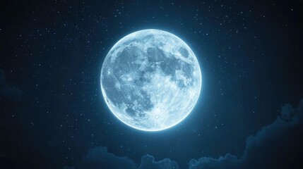 Obraz premium A vertical shot of the full moon against a dark background at night