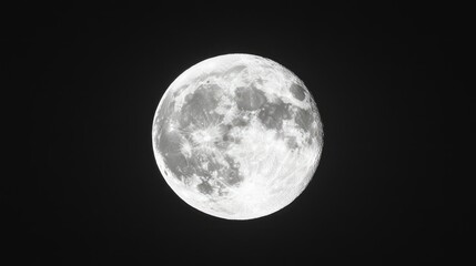 Obraz premium A vertical shot of the full moon against a dark background at night