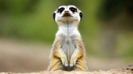 Fototapeta premium Curious Meerkat Watching Its Surroundings