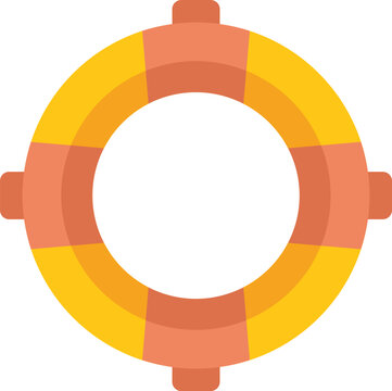 recommend clip art: Lifebuoy floating on water, providing safety and security for swimmers and boaters