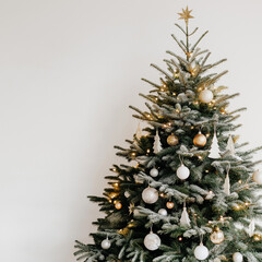 christmas tree and decorations