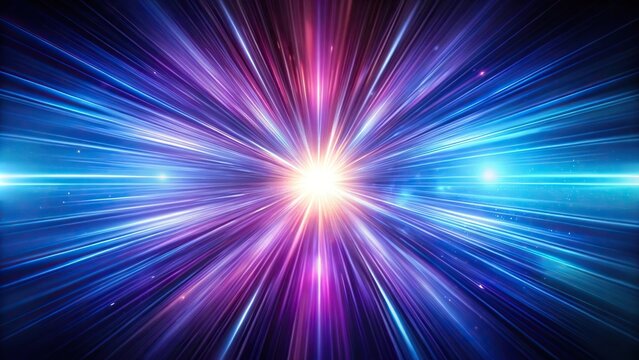 Vibrant blue and purple explosion of light