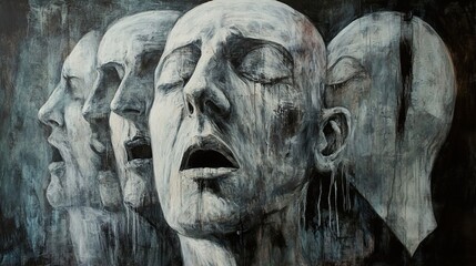 Emotional Expression: A Powerful Portrait of Human Anguish