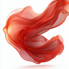 Obraz premium Vibrant abstract red wave flow texture design background
