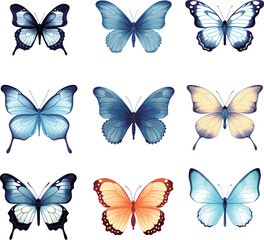 Obraz premium pattern with butterflies