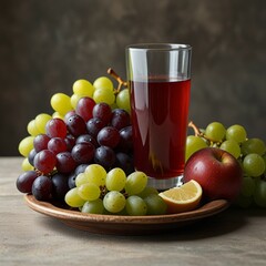 A bunch of green and black grapes, Fresh grasp images