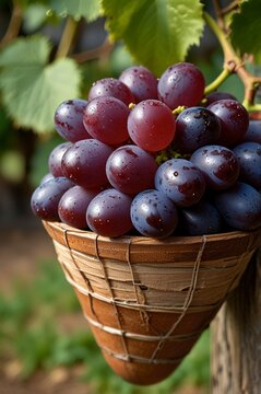 A bunch of green and black grapes, Fresh graps images