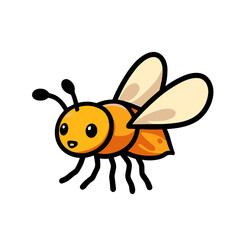 Fototapeta premium Cute cartoon bee design, vector illustration