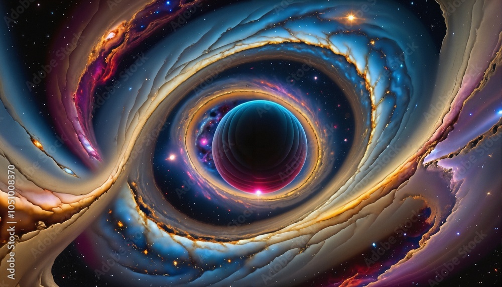Wall mural galactic vortex into the unknown