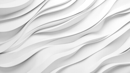 Obraz premium Abstract White Wavy Background