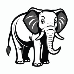 easy elephant vector