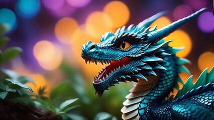 Fototapeta premium dragon in the night