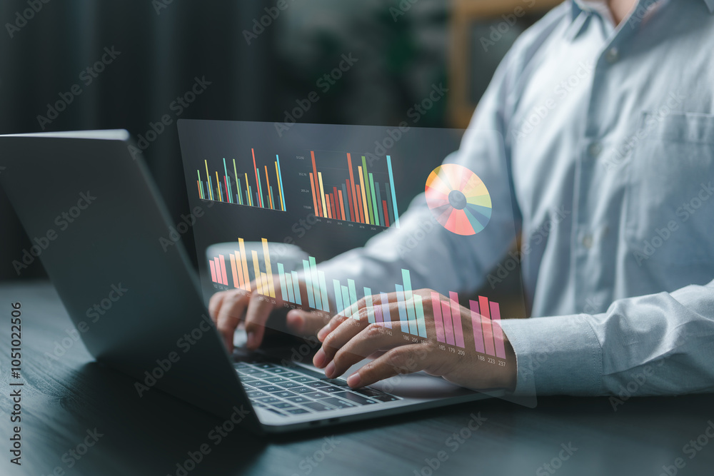 Poster Harnessing digital tools to track and optimize business metrics and key performance indicators. Empowering business growth with advanced data analytics and predictive modeling for future trends.