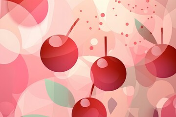 background with cherries